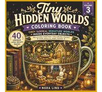 Tiny Hidden Worlds Coloring Book - Volume 3: Cozy Surreal Miniature Worlds Inside Everyday Objects
