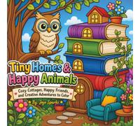 Tiny Homes & Happy Animals: Cozy Cottages, Happy Friends, and Creative Adventures to Color