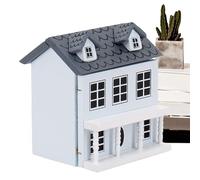 Tiny-House - Kit realizzato a mano, modello di casa delle bambole Tiny-House, set fai da te in miniatura, design dettagliato, legno di alta qualità