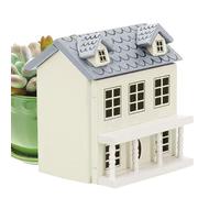 Tiny-House - Kit realizzato a mano, modello di casa delle bambole Tiny-House, set fai da te in miniatura, design dettagliato, legno di alta qualità