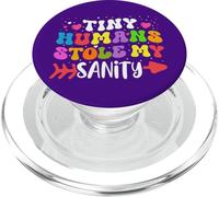 Tiny Humans Stole My Sanity Citazione divertente Head Start Teacher PopSockets PopGrip per MagSafe