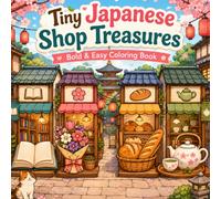 Tiny Japanese Shop Treasures: Bold & Easy Coloring Book