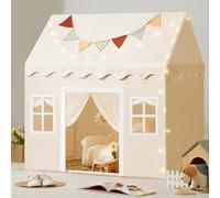 Tiny Land Tenda da Gioco per Bambini con Tappetino e Luci, Tenda per Bambini | Casetta dei Giochi per Bambini, Tenda Stanza dei Giochi ni 3-13