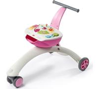 Tiny Love 5-in-1 Here I Grow, Primi passi e cavalcabile, triciclo bambini 1 anno, Freno di sicurezza, Centro attività con suoni e luci, 5 modalità di gioco, per bambini 6 mesi - 3 anni, colore Rosa