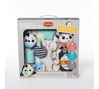 Tiny Love Black & White Gift Set, Confezione Regalo Bambini, Magical Tales | 4 Giochi Educativi, Dalla Nascita, Pupazzo, Sonaglio e Massaggiagengive