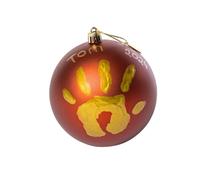 Tiny Love Christmas Ball Pallina di Natale con Kit Impronte Neonato, Decorazione Natale Impronta Neonato, Pallina Albero Natale Personalizzata, Idea Regalo Neonato, Regalo Nascita, Tiny Creations