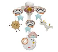 Tiny Love Classic Mobile, Giostrina per lettino, dai 0 mesi, giostrina musicale portatile per passeggino, pupazzi di peluche magici, 20 minuti di musica continua, Unicorn Wonderlands