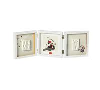 Tiny Love Doppia Cornice Impronte Neonato, Impronta Mani e Piedi Neonati, Kit impronte neonato, Testato Dermatologicamente, Idea Regalo Neonato, Regalo Nascita, Tiny Creations, colore Bianco