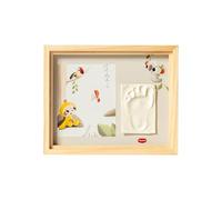 Tiny Love Cornice Foto, Cornice Impronte Neonato, Impronta Mani e Piedi Neonati, Kit impronte neonato, Testato Dermatologicamente, Idea Regalo Neonato, Regalo Nascita, Tiny Creations, colore Legno