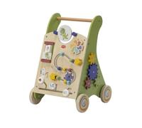 Tiny Love Walk Behind Carrello Primi Passi in Legno e Centro Attività Montessori, 12 Giochi Interattivi, Supporta Capacità Motorie e Sviluppo, Ruote Gommate Antiscivolo, 18+ Mesi, Born To Party