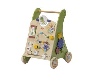 Tiny Love Walk Behind Carrello Primi Passi in Legno e Centro Attività Montessori, 12 Giochi Interattivi, Supporta Capacità Motorie e Sviluppo, Ruote Gommate Antiscivolo, 12+ Mesi, Born To Party