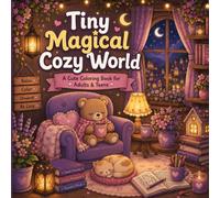 Tiny Magical Cozy World: A Cute Coloring Book for Adults & Teens - Relax, Unwind, and De-Stress with Magical Cozy Scenes