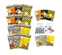 Tiny Mills Construction Trucks Coloring Book with Crayons Party Favors