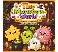 Tiny Monsters World: Witch's Cozy Potion Corner: A Cute Pocket Halloween Coloring Book for Kids Ages 3-8 | 30 Easy Coloring Pages