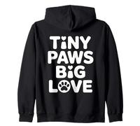 Tiny Paws Big Love Felpa con Cappuccio