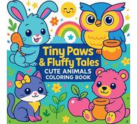 Tiny Paws & Fluffy Tales - Cute Animals Coloring Book