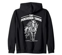 Tiny Percheron tamer Majestic Horse Spirit Felpa con Cappuccio