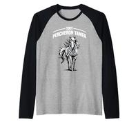 Tiny Percheron tamer Majestic Horse Spirit Maglia con Maniche Raglan