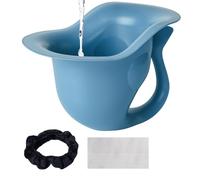 Tiny Potty - Simpatico WC portatile antiscivolo a forma di pesce | Vasino con cappello a cilindro | Per uso domestico commerciale, camper, bagno, bagno, bagni all'aperto, sedile, viaggio a casa