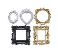 Tiny Retro Photo Frame - 5 pezzi decorazione da parete, stile vintage con design delicato, cornice elegante, accessorio per display per museum Exhibits Home Hotel and Creative Wall Gallery Projects