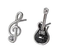 Tiny Simple Post Orecchino Personalizzato Musica Note Chitarra Orecchino Asimmetrico Gioielli Per Le Donne Ragazze Teen Musica Note Orecchini Per Ragazze Donne