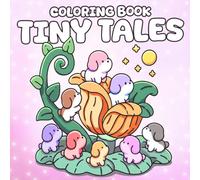 Tiny Tales Coloring Book: Fantasy Forest Friends Coloring Pages with Cute Animals in Floral Nature Scenes for Relaxation and Mindfulness