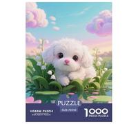 Tiny Teacup Poodle 1000 Pezzi Puzzle Gioco Di Famiglia Creativo Pet Dog Jigsaw Puzzles Bellissima Decorazione Puzzle Per Adulti E Bambini 70x50cm/1000pcs