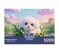 Tiny Teacup Poodle 1000 Pezzi Puzzle Gioco Educativo Creativo Pet Dog Jigsaw Puzzle Gioco Di Sfida Unica Per Regali Di Viaggio, Presente 38x26cm/1000pcs