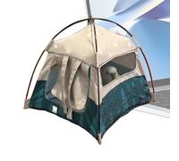 Tiny Tent - Mini Camping Prop for Dolls and Toys | Realistic Miniature Outdoor Equipment & Folding Portable Tent Model Photography Props Toy Displays Dollhouses Collectible Scenes Camping Themed Decor