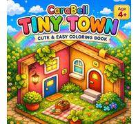 TINY TOWN: Cute & Easy Coloring Book