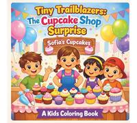 Tiny Trailblazers: The Cupcake Shop Adventure Coloring Book for Kids for Ages 3-8: A Fun Baking & Entrepreneur Activity Book | Creativity, Teamwork, Money Skills & Problem Solving
