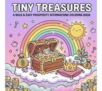 Tiny Treasures - A Bold & Easy Prosperity Affirmations Coloring Book: Cute & Cozy Designs for Manifesting Wealth, Abundance, and Positive Vibes with Thick Lines for Stress-Free Relaxation