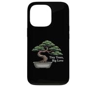 Tiny Trees Big Love Bonsai Tree Plant Lover Art Custodia per iPhone 13 Pro