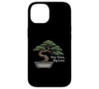 Tiny Trees Big Love Bonsai Tree Plant Lover Art Custodia per iPhone 14