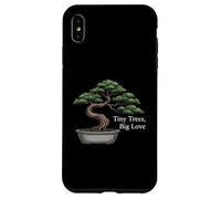 Tiny Trees Big Love Bonsai Tree Plant Lover Art Custodia per iPhone XS Max