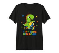 Tiny Trike Big Roar Dinosaur Cute Dino Equitazione Triciclo Bambini Maglietta Premium