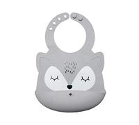 Tiny Twinkle SB-F-GR Bavaglino Design Animaletti del Bosco in Silicone Alimentare Grey Fox - 80 g
