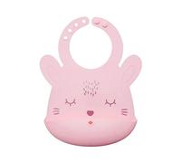 Tiny Twinkle SB-R-PN Bavaglino Design Animaletti del Bosco in Silicone Alimentare Pink Bunny - 80 g