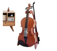 Tiny Violin Miniature Musical Instrument for Display, Elegant Home Décor Piece for Adults’ Desk, Bookshelf, or Cabinet, Collectible Decorative Item and Accessory Music