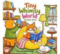 Tiny Whimsy World: 34 Cozy Woodland Animal Coloring Pages for Relaxation