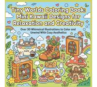 Tiny Worlds Coloring Book: Mini Kawaii Designs For Relaxation & Creativity