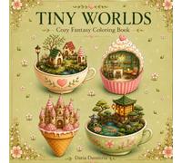 Tiny Worlds: Cozy Fantasy Coloring Book