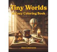 Tiny Worlds: Cozy Miniature Homes Coloring Book: 40 Hidden Worlds Inside Everyday Objects
