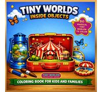 Tiny Worlds Inside Objects: A Whimsical Coloring Book Featuring 50 Hidden Miniature Worlds Inside Everyday Objects | Fun & Relaxing for Kids, Teens & Adults