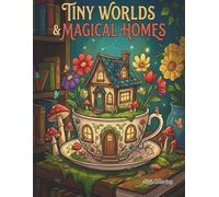 Tiny Worlds & Magical Homes: A Relaxing Fantasy Coloring Book for Adults and Teens Featuring Miniature Landscapes, Cozy Fairy Houses, and Enchanted Scenes