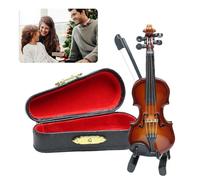 Tiny Worlds - Violino di emergenza in miniatura, mini strumento musicale creativo per uomini e donne, mini violino per casa delle bambole, decorazione per casa e ufficio