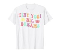 Tiny Yogi Big Dreams Yoga Divertente e ispiratore per Bambini Maglietta