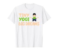 Tiny Yogi Big Dreams Yoga Divertente e ispiratore per Bambini Maglietta