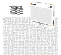 TINYOUTH 1000 puzzle bianchi per adulti, pezzi di puzzle vuoti da dipingere 70 cm x 50 cm, gioco in famiglia, antistress, sfide difficili, per adulti dai 14 anni in su