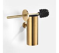 TINYROW Scopino per WC con supporto per bagno Porta scopino per WC Spazzola per la pulizia del WC Spazzola per WC a parete Spazzolato Oro